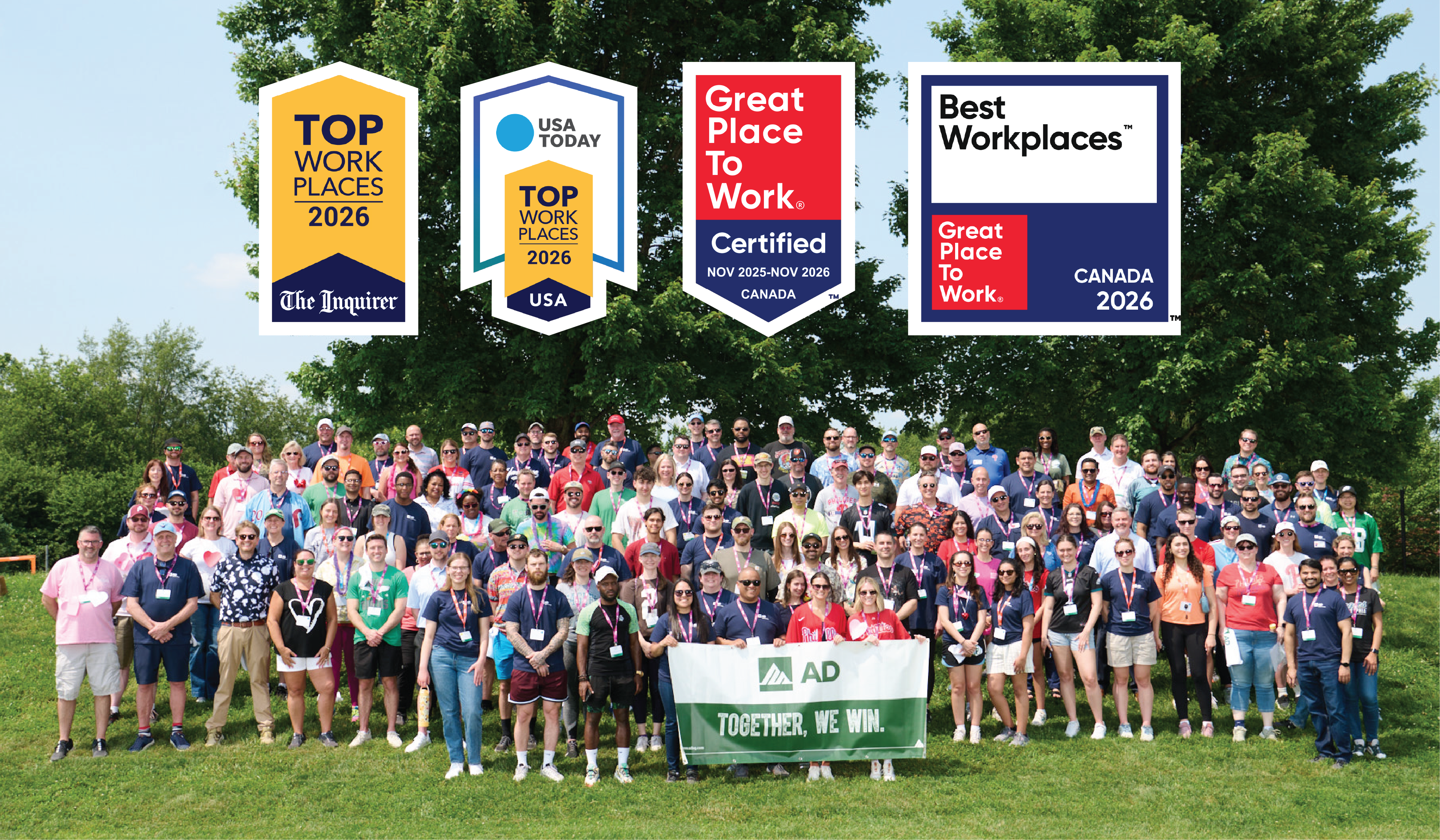 AD Recognized Across North America with Multiple Workplace Honors in 2026