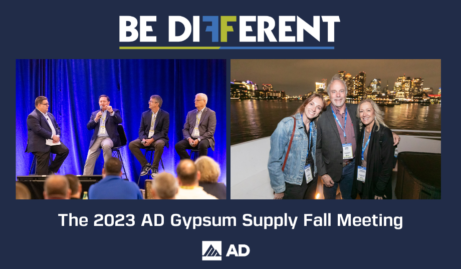 Members discuss partnerships and best practices  at 2023 AD Gypsum Supply Fall Meeting