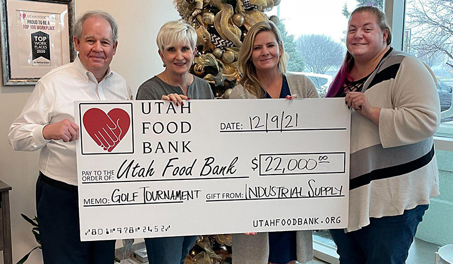 Industrial Supply Company Raises $22,000 to Support the Utah Food Bank
