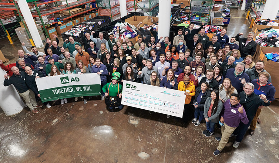 AD associates support 3,200 children in need during giving back event at Cradles to Crayons